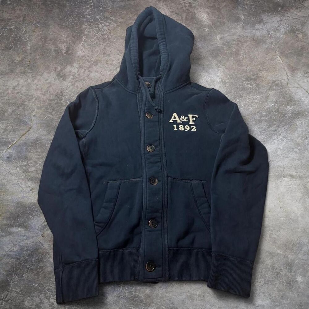 Abercrombie-fitch Men's Navy and Blue Jacket